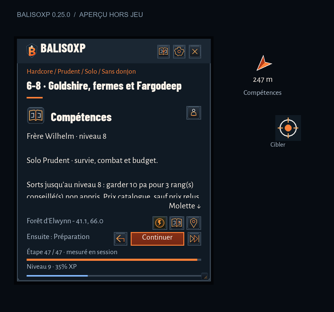 Le prochain sort : aperçu du moteur BalisoXP 0.21.0 hors jeu